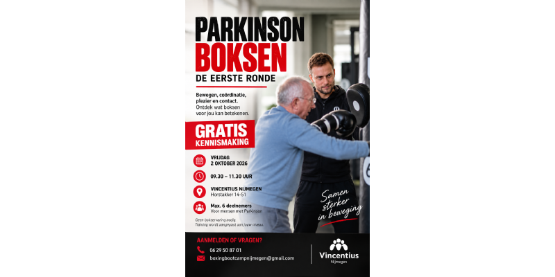 PARKINSON BOKSEN IN NIJMEGEN – GRATIS KENNISMAKING