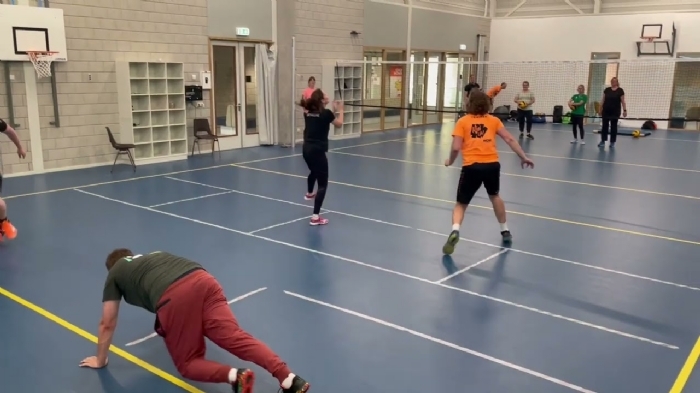 core stab + glijden en springen set up 2